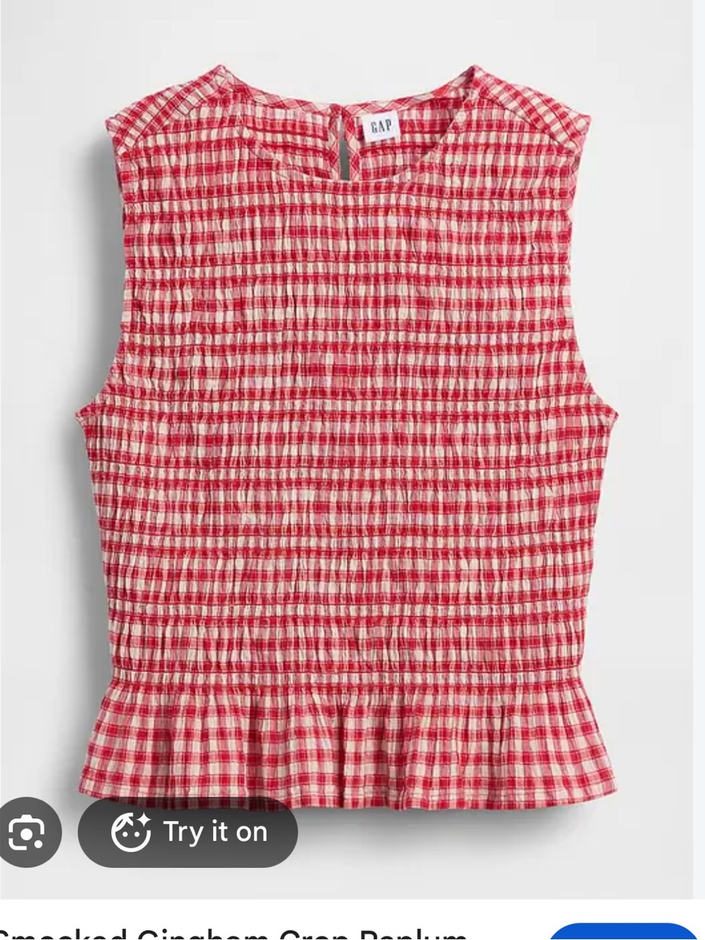 Gap gingham top